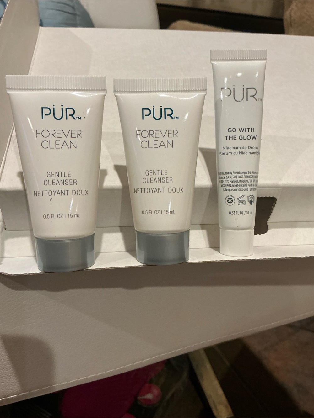 New Pur forever bundle lot clean gentle cleanser x2 plus serum
